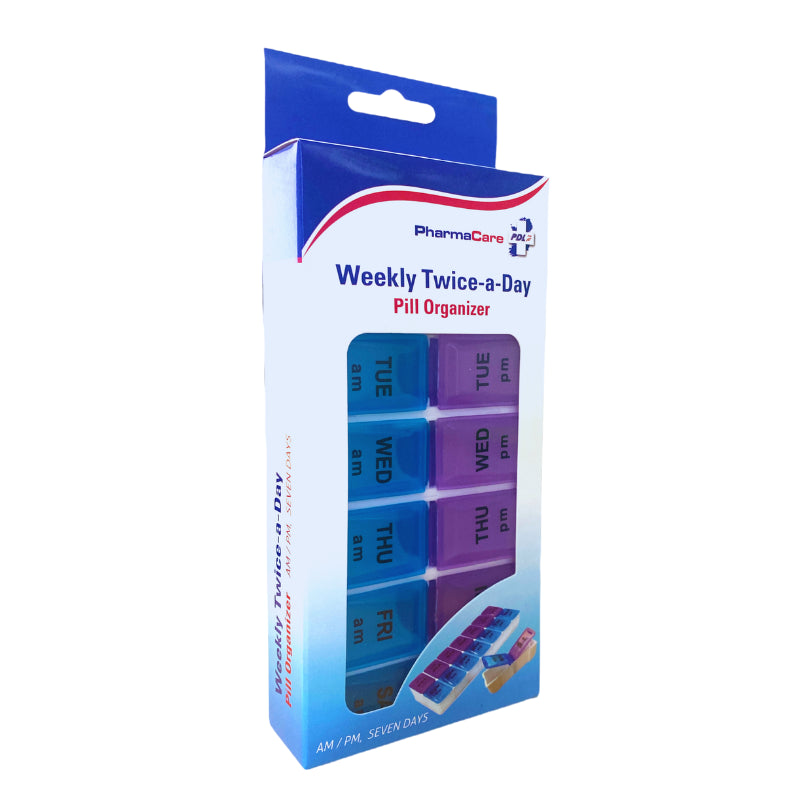 Pharmacare Weekly Twice -a -Day Pill Organiser