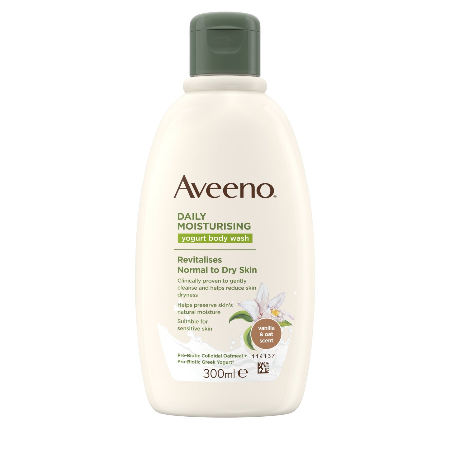 Aveeno Daily Moist Yogurt Body Wash 300ml