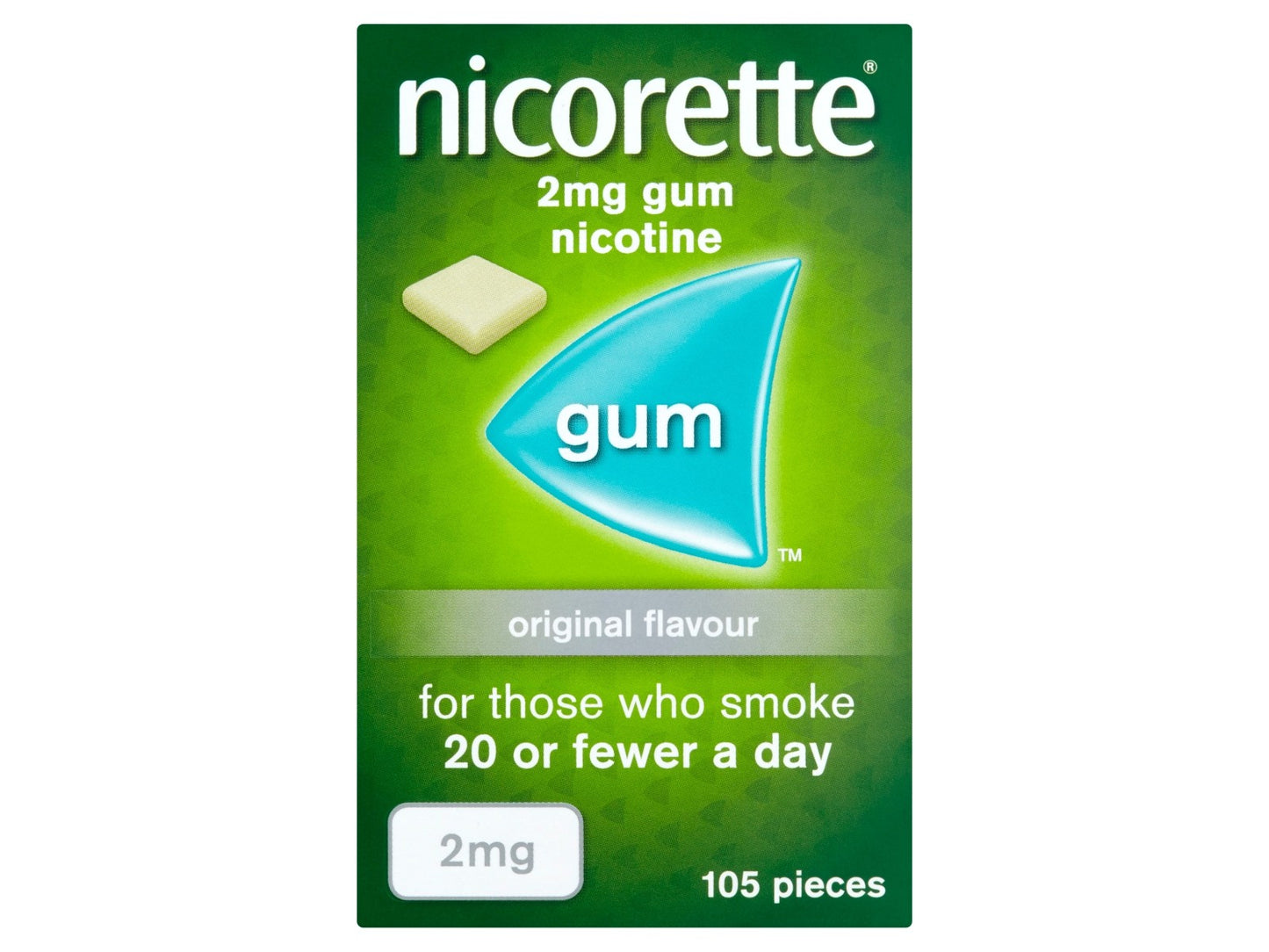 Nicorette Gum 2mg 105 Pieces