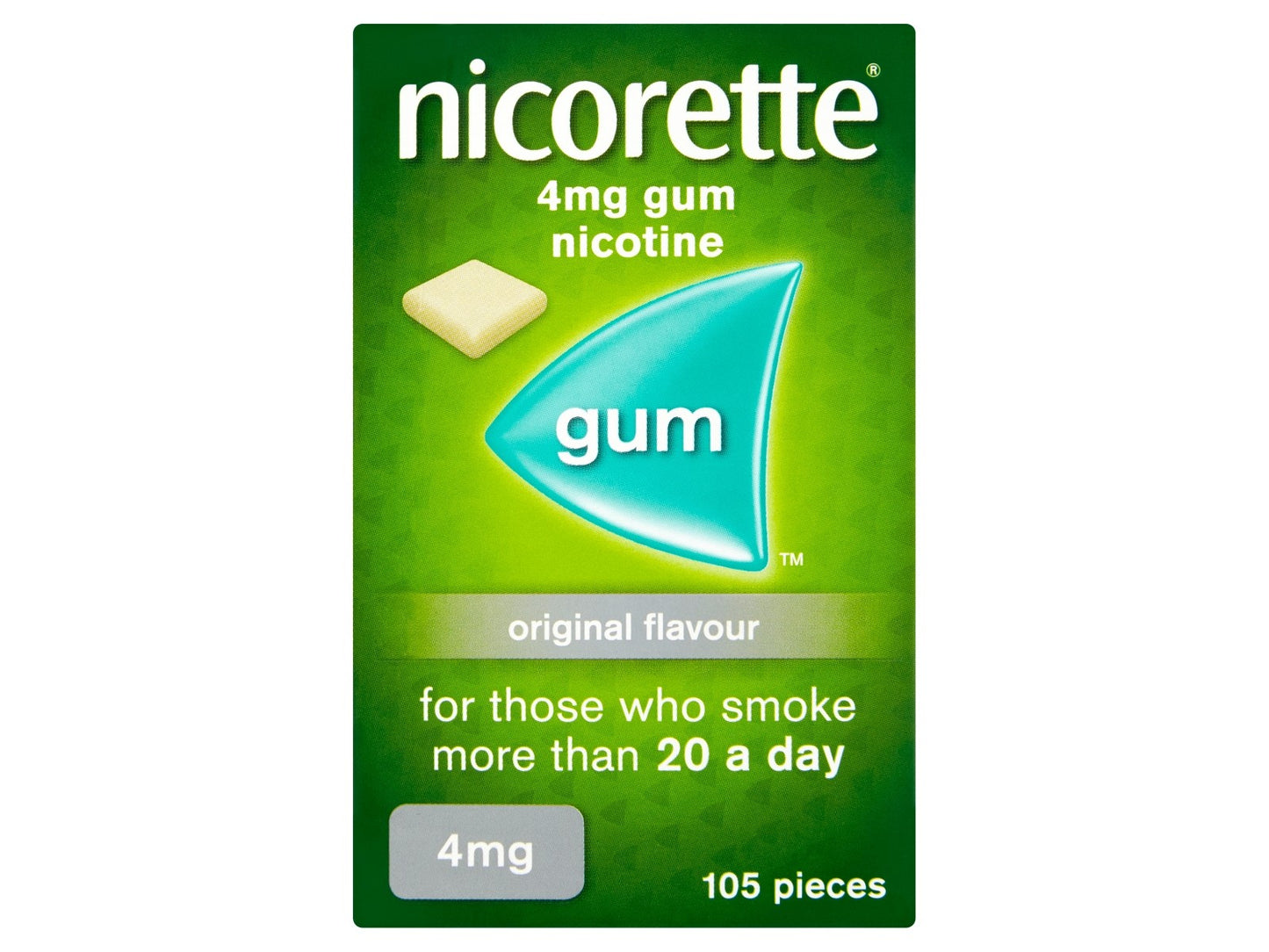 Nicorette Gum 4mg 105 Pieces