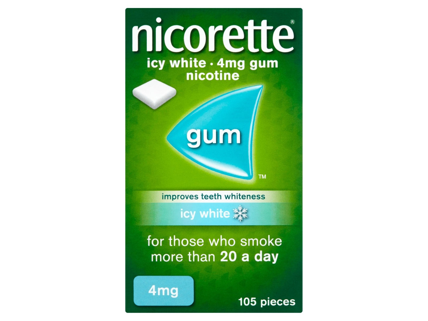 Nicorette Gum 4mg 105 Pieces
