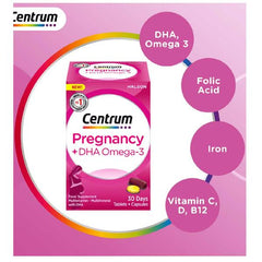 Centrum Pregnancy Multivitamin + DHA Omega3 30Days