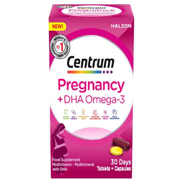 Centrum Pregnancy Multivitamin + DHA Omega3 30Days