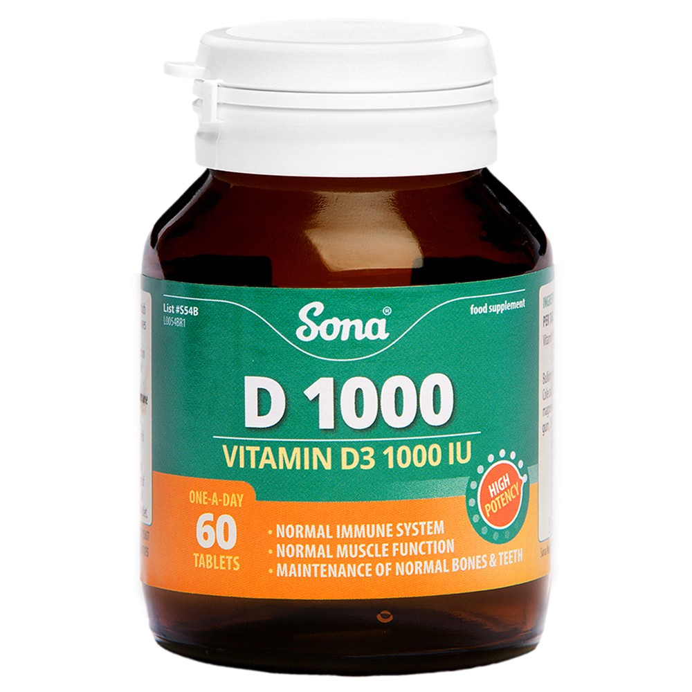 Sona D1000 IU Tablets (60)