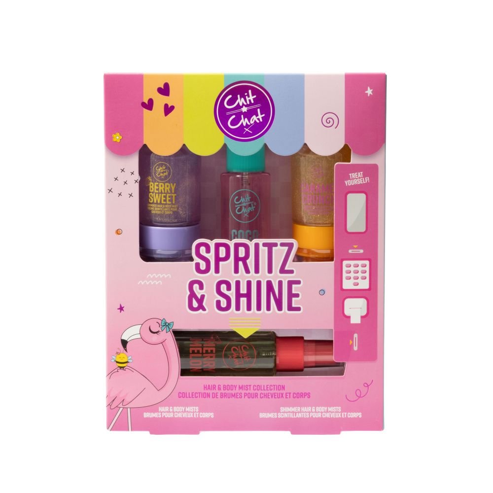 Chit Chat Spritz & Shine Hair & Body Mist Collection