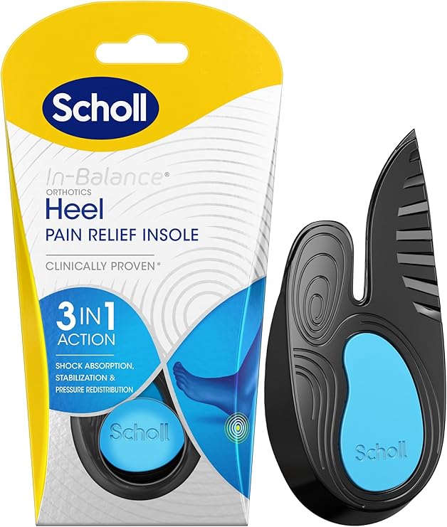 Scholl In Balance Heel Pin Relief Insole Size 4,5-6.5