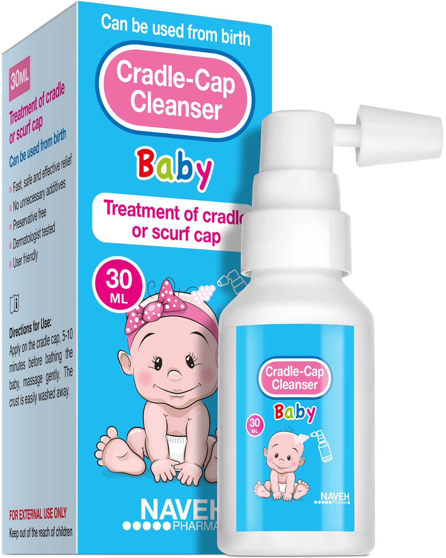 Naveh Pharma Cradle Cap Cleanser