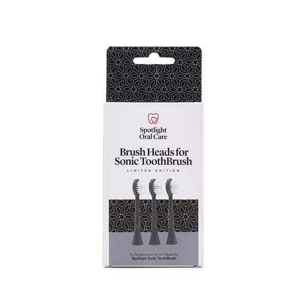 Spotlight Grapite Grey Replacement Sonic Heads 3 Pack