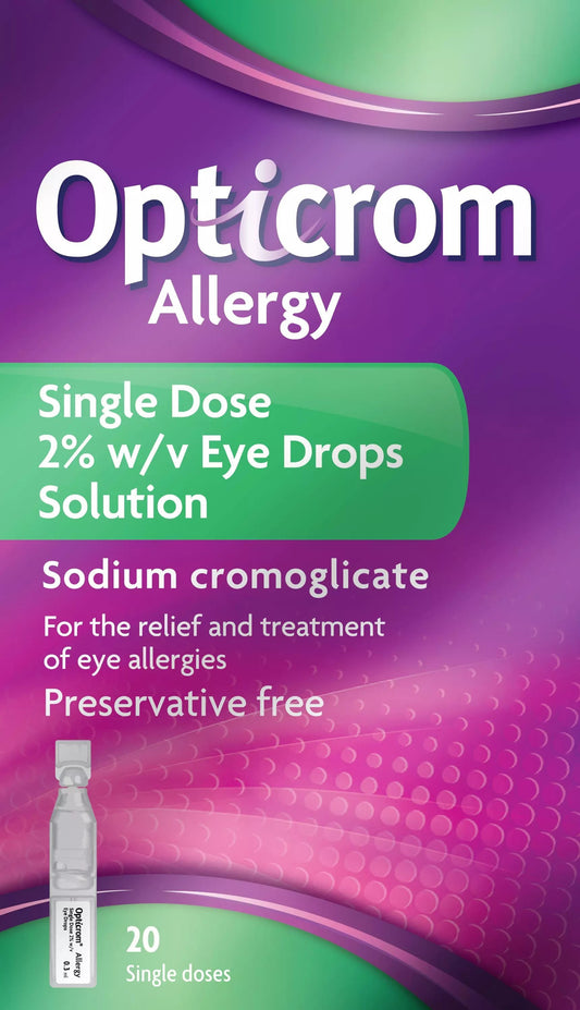 OPTICROM ALLERGY EYE DROPS 20
