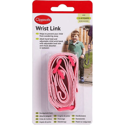 Clippasafe Wrist link - Pink