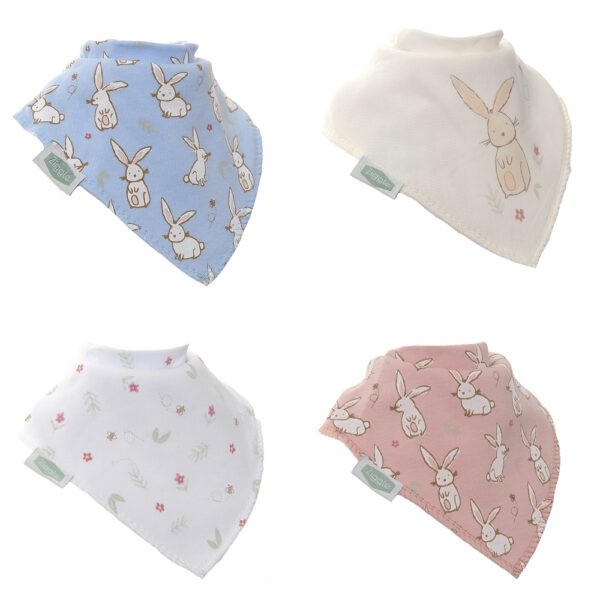 Bandana Dribble Bibs Bunnies