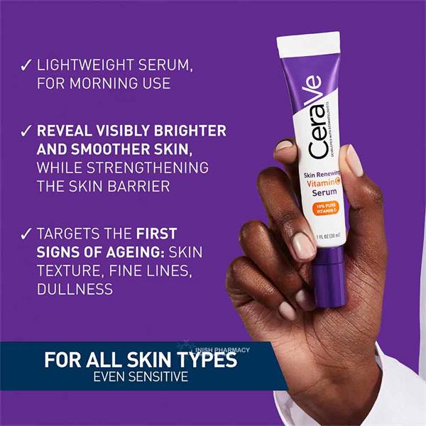 CeraVe Skin Renewal 10% Pure Vitamin C Serum 30ml