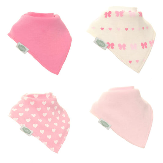 Ziggle Bandana Bibs Hearts & Bows