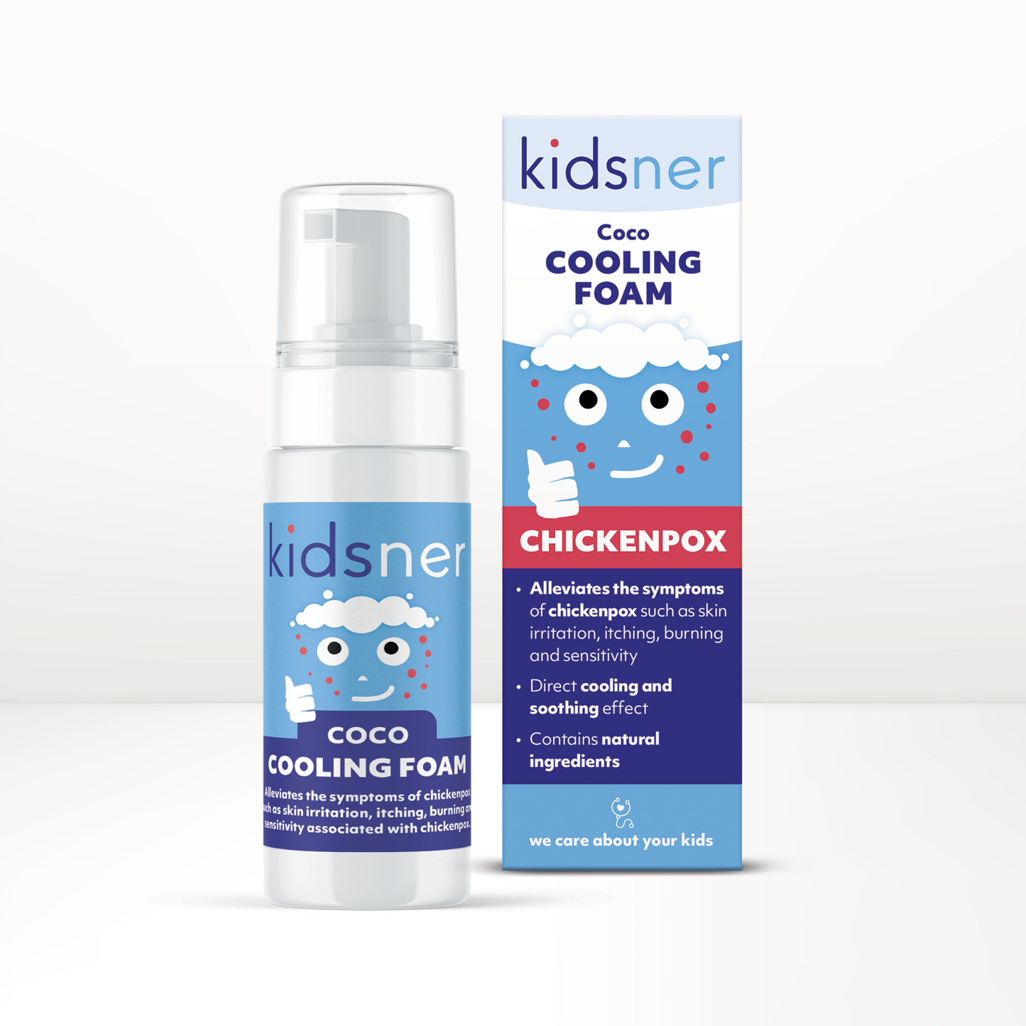 Kidsner Coco Cooling Foam For Chicken Pox 100ml