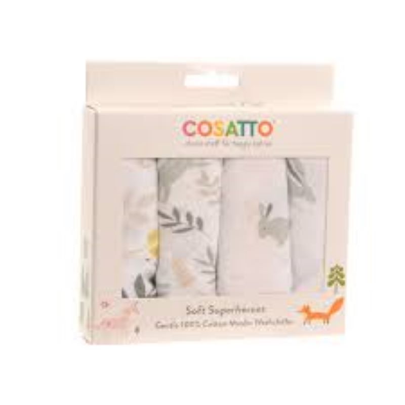 Cosatto Grey Bobtail Washcloths