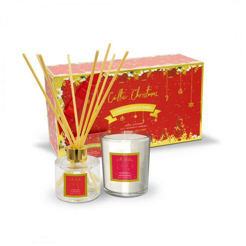 Celtic Candles Christmas Cinnamon & Winter Berries