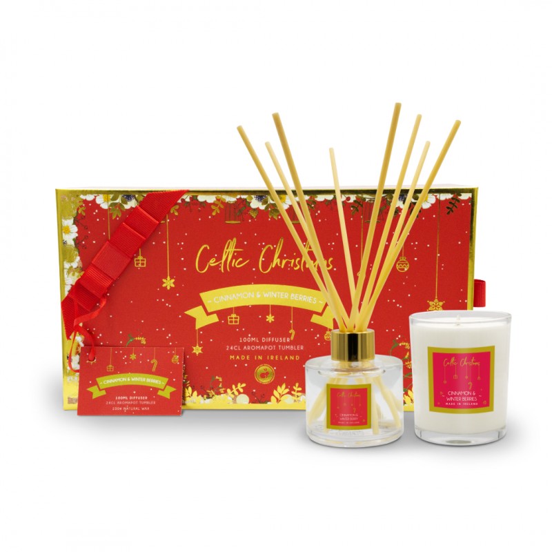 Celtic Candles Christmas Cinnamon & Winter Berries