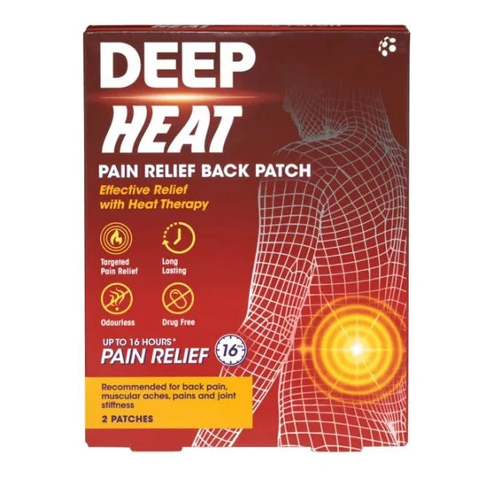 Deep Heat Pain Relief Back Patch 2 Pack