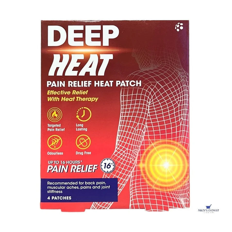 Deep Heat Pain Relief Back Patch 4 Pack