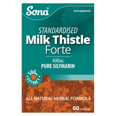 Sona Standarised Milk Thistle Forte 400mg