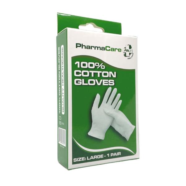 Pharmacare 100% Cotton Gloves Large