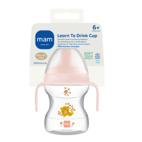 Mam Learn To Drink Cup 6m+ 190ml ( Colours May Vary)