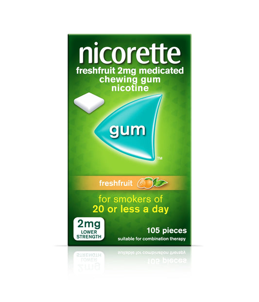 Nicorette Gum 2mg 105 Pieces