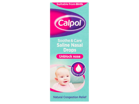 Calpol Soothe & Care Saline Nasal Drops