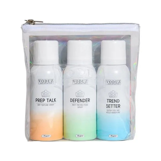 Voduz Jet,Set& Go Travel Trio 75ml