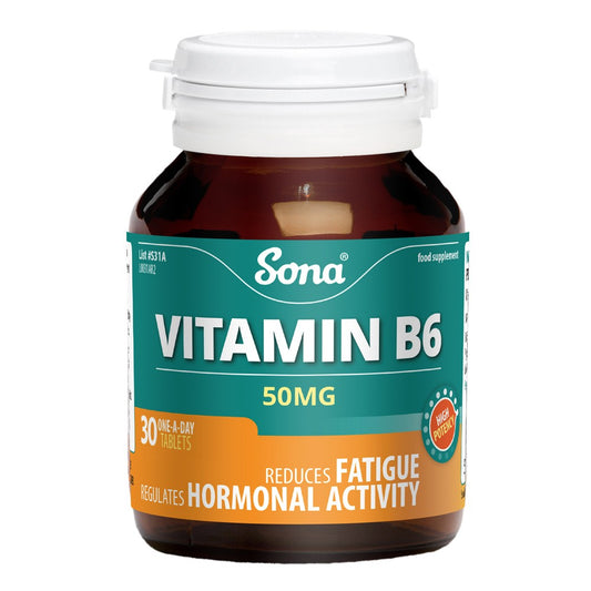 Sona Vitamin B6 50mg Tablets (30)