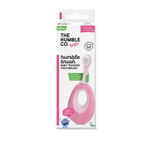 The Humble Co Baby Training Toothbrush Pink