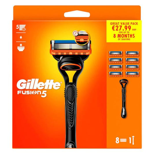 GilletteFusion5 Razor + 8 Blades