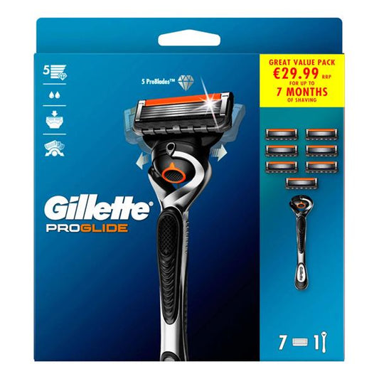 Gillette ProGlide Razor & Heads 7 Pack