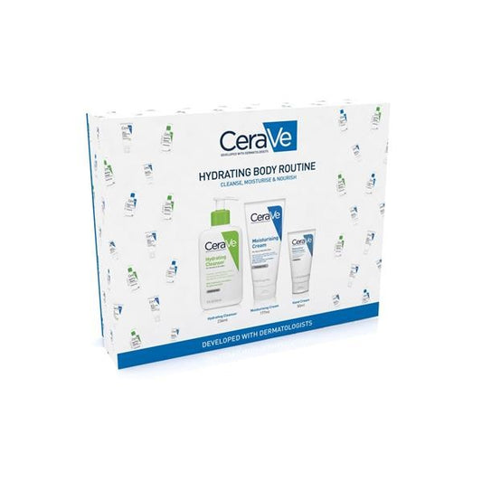 CeraVe Hydrating Body Routine Cleanse, Moisturise & Nourish
