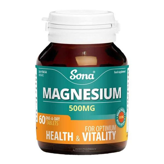 Sona Magnesium 60 Tablets 500mg