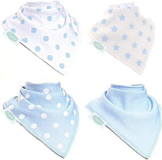 Bandana Dribble Bibs Blue & White