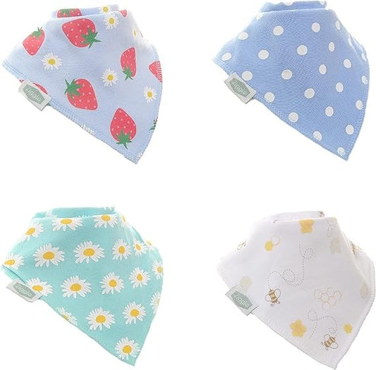 Bandana Dribble Bibs Daisy Set