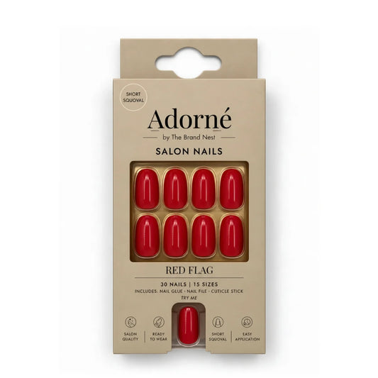 Adore Salon Nails Red Flag