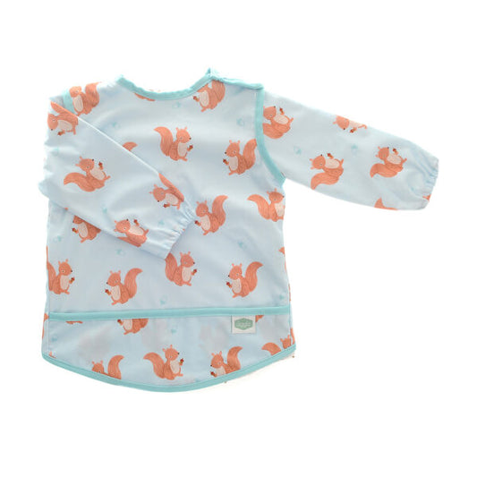 Ziggle  Coverall Feeding Bib Squirrel