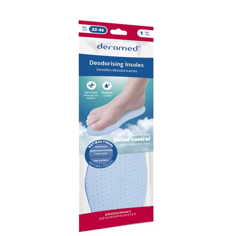Pharmacare Deodorising Insoles Size 22-46
