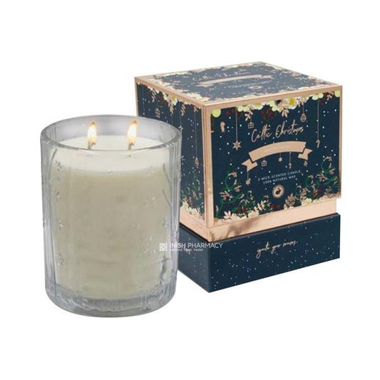 Celtic Candles 2 Wick Candle Nollaig Shona