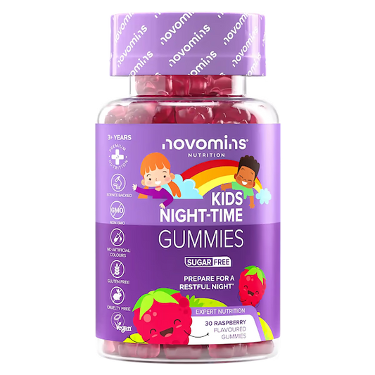 Novomins Kids Night-time Gummies 30 Raspberry Flavour