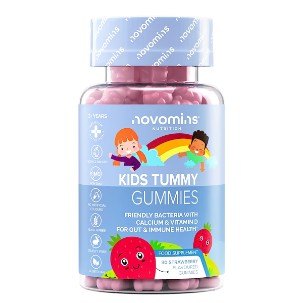 Novomins Kids Tummy Gummies 30 Strawberry Flavour