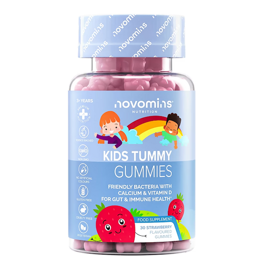 Novomins Kids Tummy Gummies 30 Strawberry Flavour