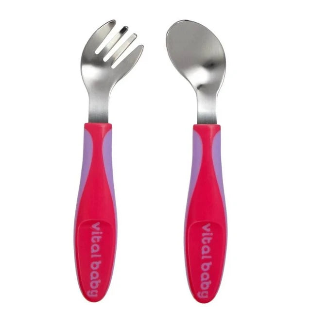 Vital Baby Nourish Growing Up Angled Cutlery