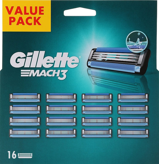 Gillette MACH3 Replaceable Shaving Razors, 16 pcs