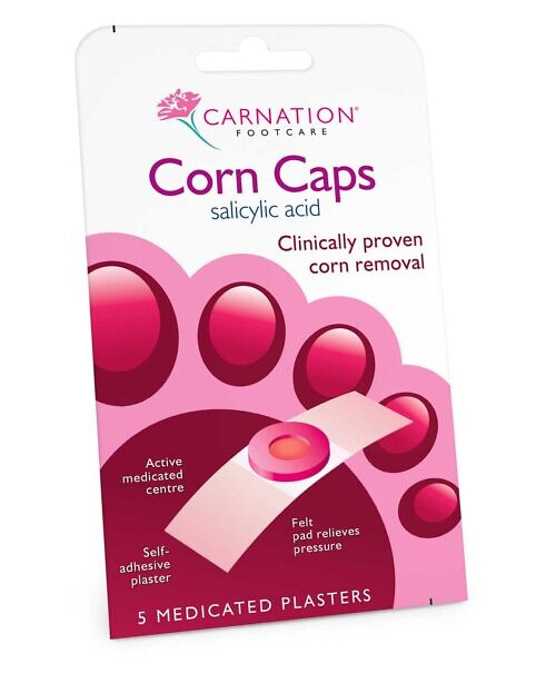 Carnation Corn Caps Salicylic Acid 5 Plasters