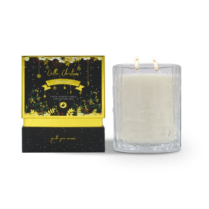 Celtic Candles Christmas Gold 2 Wick Candle