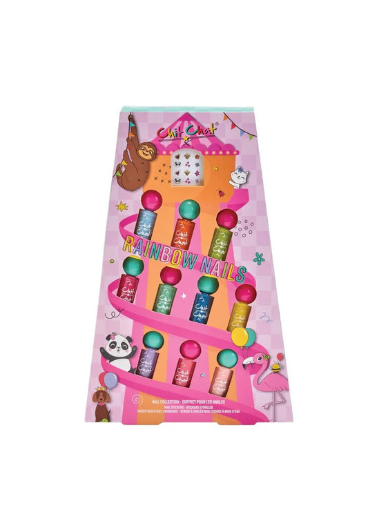 Chit Chat  Nail Polish Rainbow Nails Set of 12