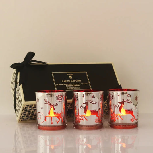 Just glo Flameless Glass Candle